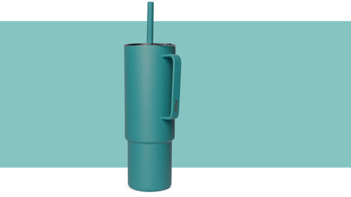 All Day Straw Cup in Coastal Teal