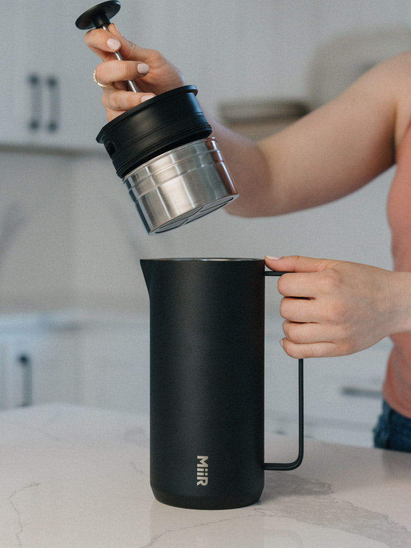 Using the New Standard French Press